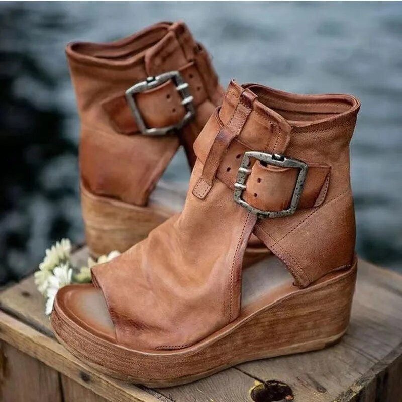 EMMA | Orthopedic Vintage Style Wedge Heels