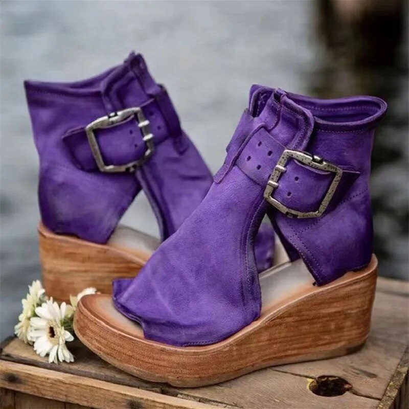 EMMA | Orthopedic Vintage Style Wedge Heels