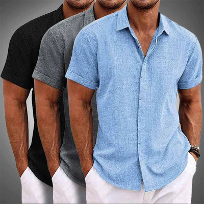 ChicShirt | Men's Linen Shirt in Solid Colors