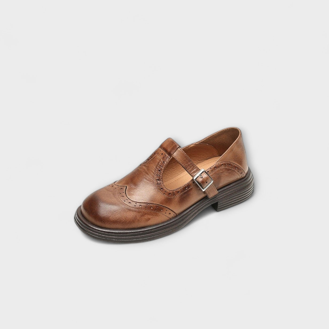 MALVIN | Classic T-Strap Leather Shoes for Men