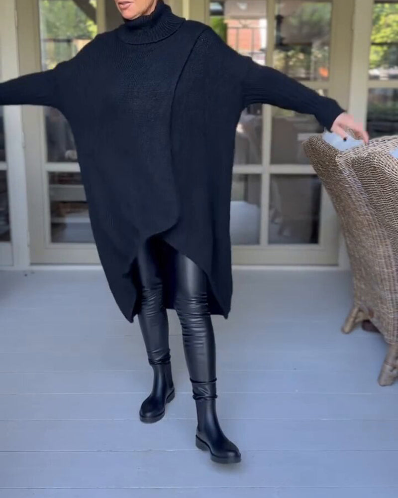 Elodie | Cozy Sweater with Stand Collar and Long Sleeves