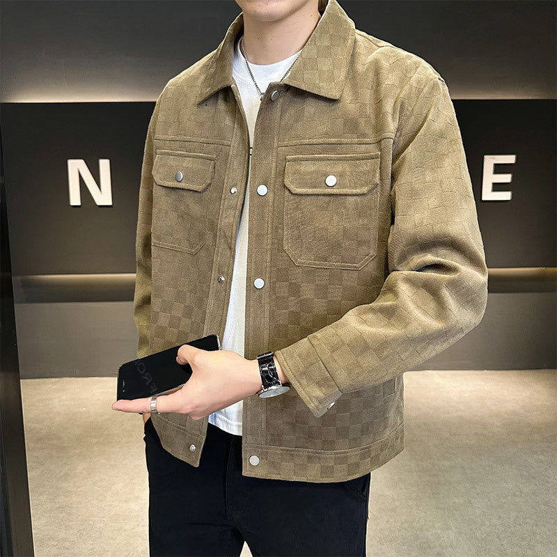 Adrian | Stylish Jacket Made of Rolled Suede