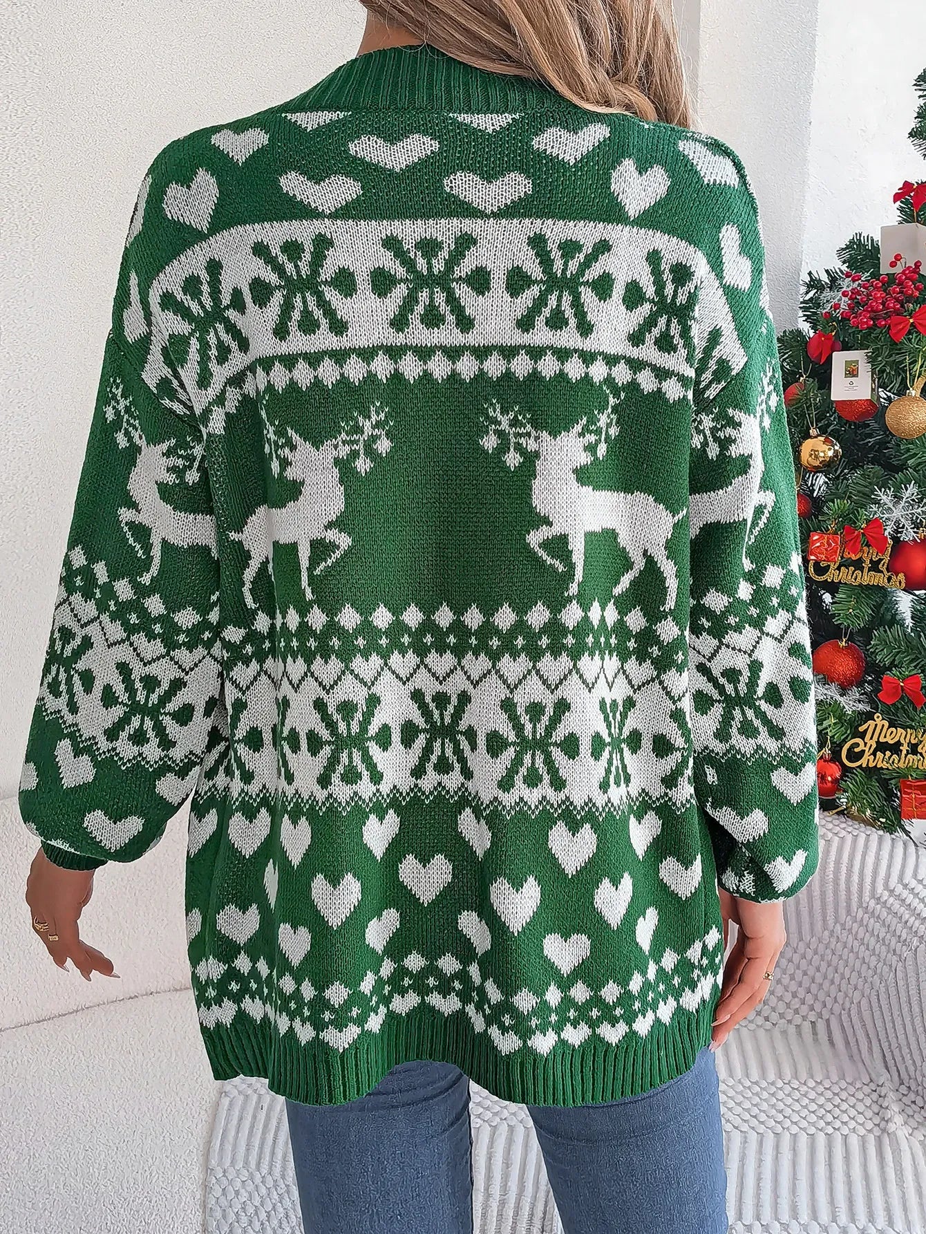 Ethan | Christmas Knit Cardigan Sweater