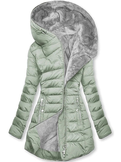 Selena | Plush Hooded Coat for Women in Winter Style