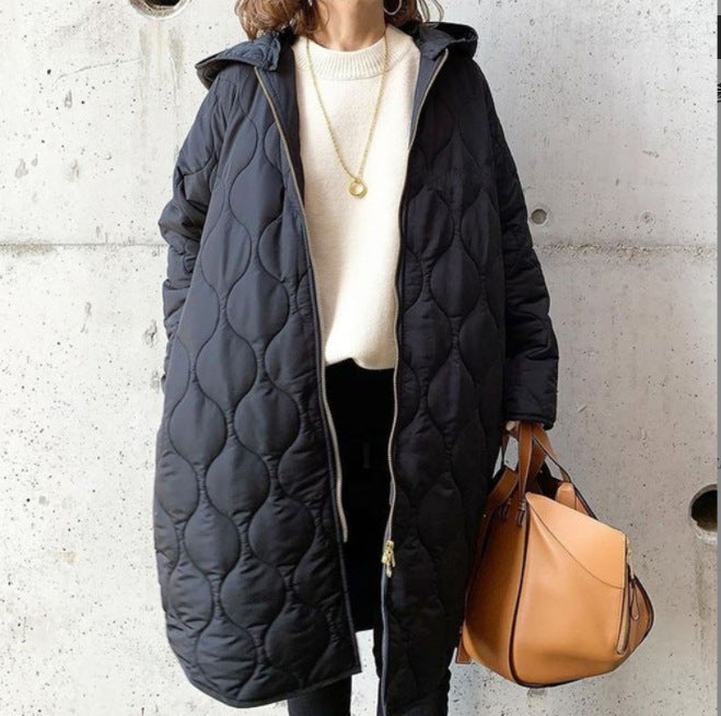 Elodie | Warm Quilted Women’s Coat with Hood
