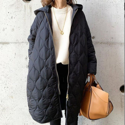 Elodie | Warm Quilted Women’s Coat with Hood