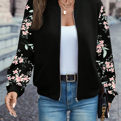 ISADORA | Floral Bomber Jacket in Trendy Design