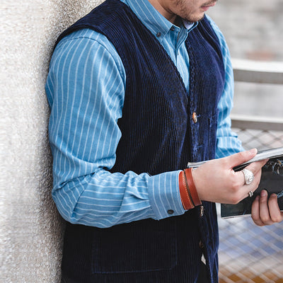 Leon | Men’s Corduroy Jacket in Trendy Vintage Style
