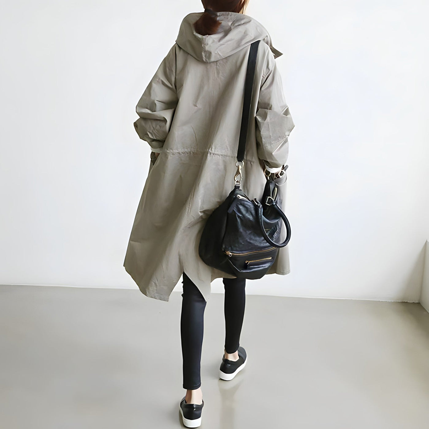 MIRELLE | Relaxed Hooded Trench Coat for Women