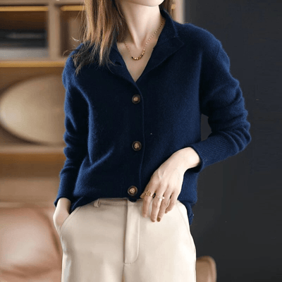 Amaris | Knitted Cashmere Gilet in Elegant Design