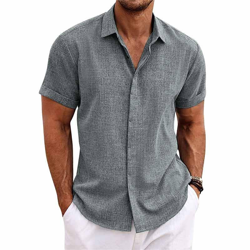 ChicShirt | Men's Linen Shirt in Solid Colors