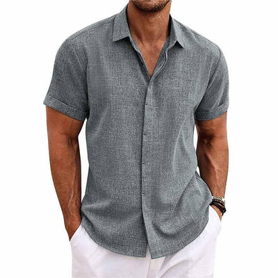 ChicShirt | Men's Linen Shirt in Solid Colors