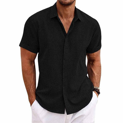 ChicShirt | Men's Linen Shirt in Solid Colors