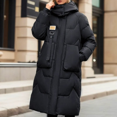 Elara | Long Puffer Jacket with Warm Insulation