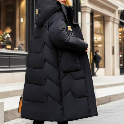 Elara | Long Puffer Jacket with Warm Insulation