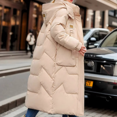 Elara | Long Puffer Jacket with Warm Insulation