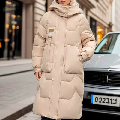 Elara | Long Puffer Jacket with Warm Insulation
