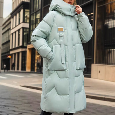 Elara | Long Puffer Jacket with Warm Insulation