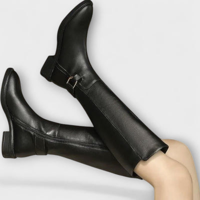 Amira | Fashionable Knee-High Leather Boots for Women