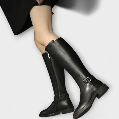 Amira | Fashionable Knee-High Leather Boots for Women