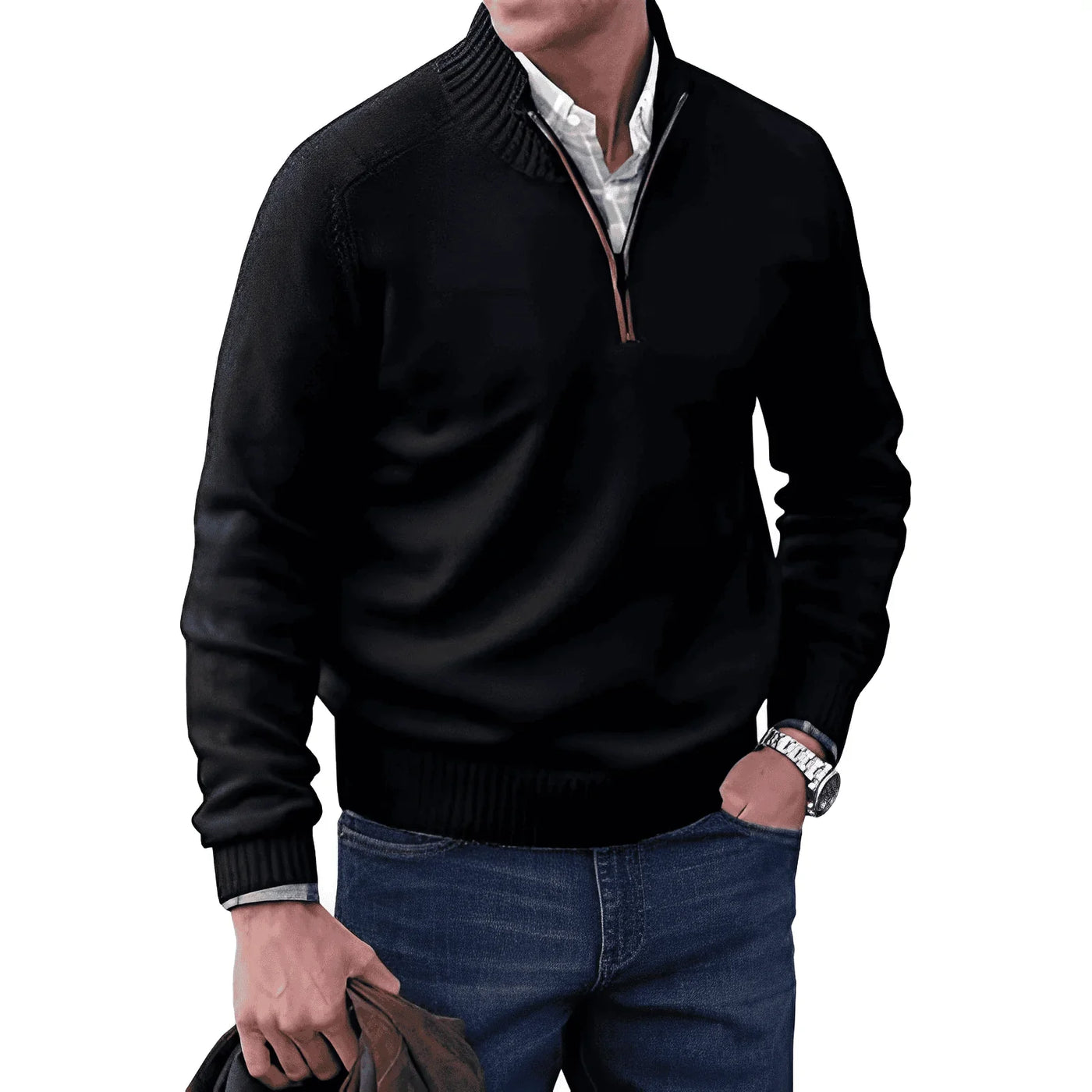 JAMES | STYLISH HALF-ZIP PULLOVER FOR MEN
