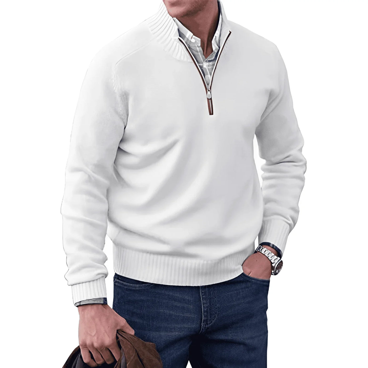JAMES | STYLISH HALF-ZIP PULLOVER FOR MEN