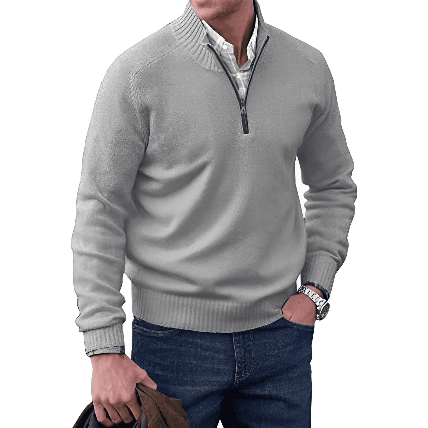 JAMES | STYLISH HALF-ZIP PULLOVER FOR MEN