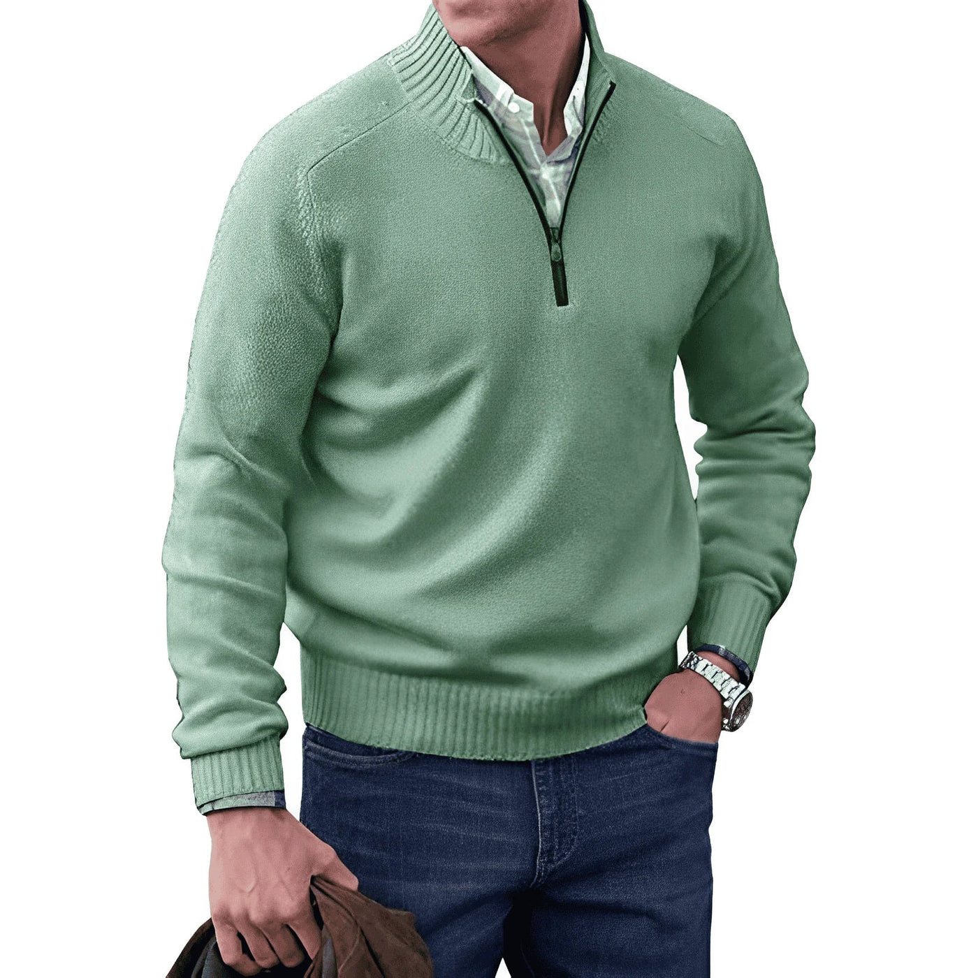 JAMES | STYLISH HALF-ZIP PULLOVER FOR MEN