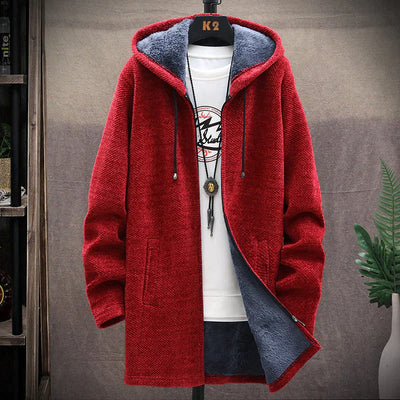 Darian | Warm Knit Jacket with Zipper Closure