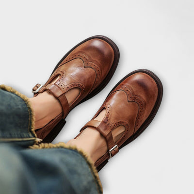 MALVIN | Classic T-Strap Leather Shoes for Men