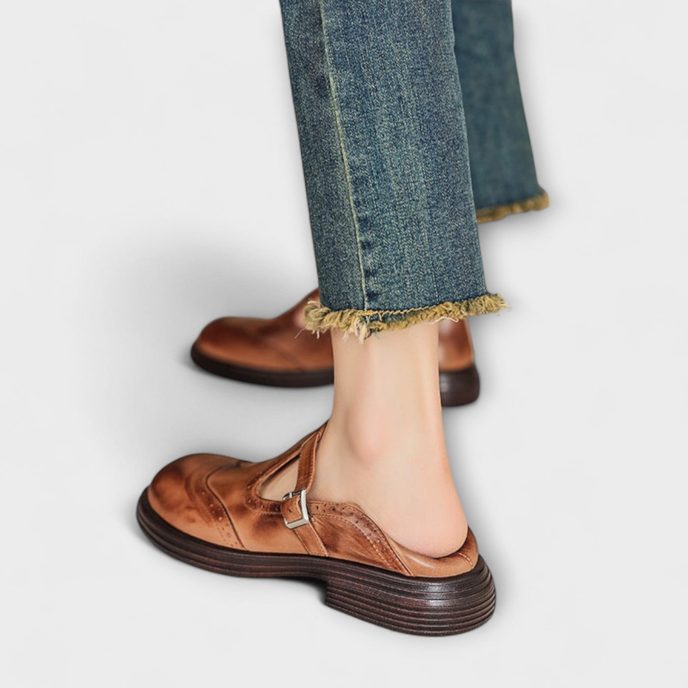 MALVIN | Classic T-Strap Leather Shoes for Men