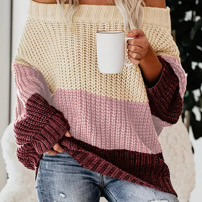 Karyll | Effortless Style Chic Comfort Off-Shoulder Knit Sweater