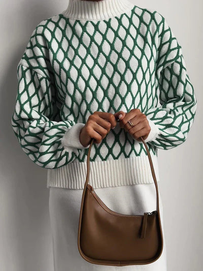 Elsa | Checked Sweater for Cozy Winter Evenings
