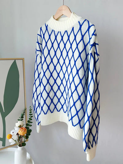 Elsa | Checked Sweater for Cozy Winter Evenings