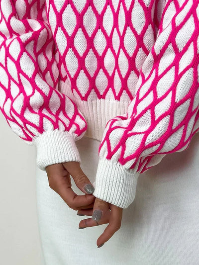 Elsa | Checked Sweater for Cozy Winter Evenings