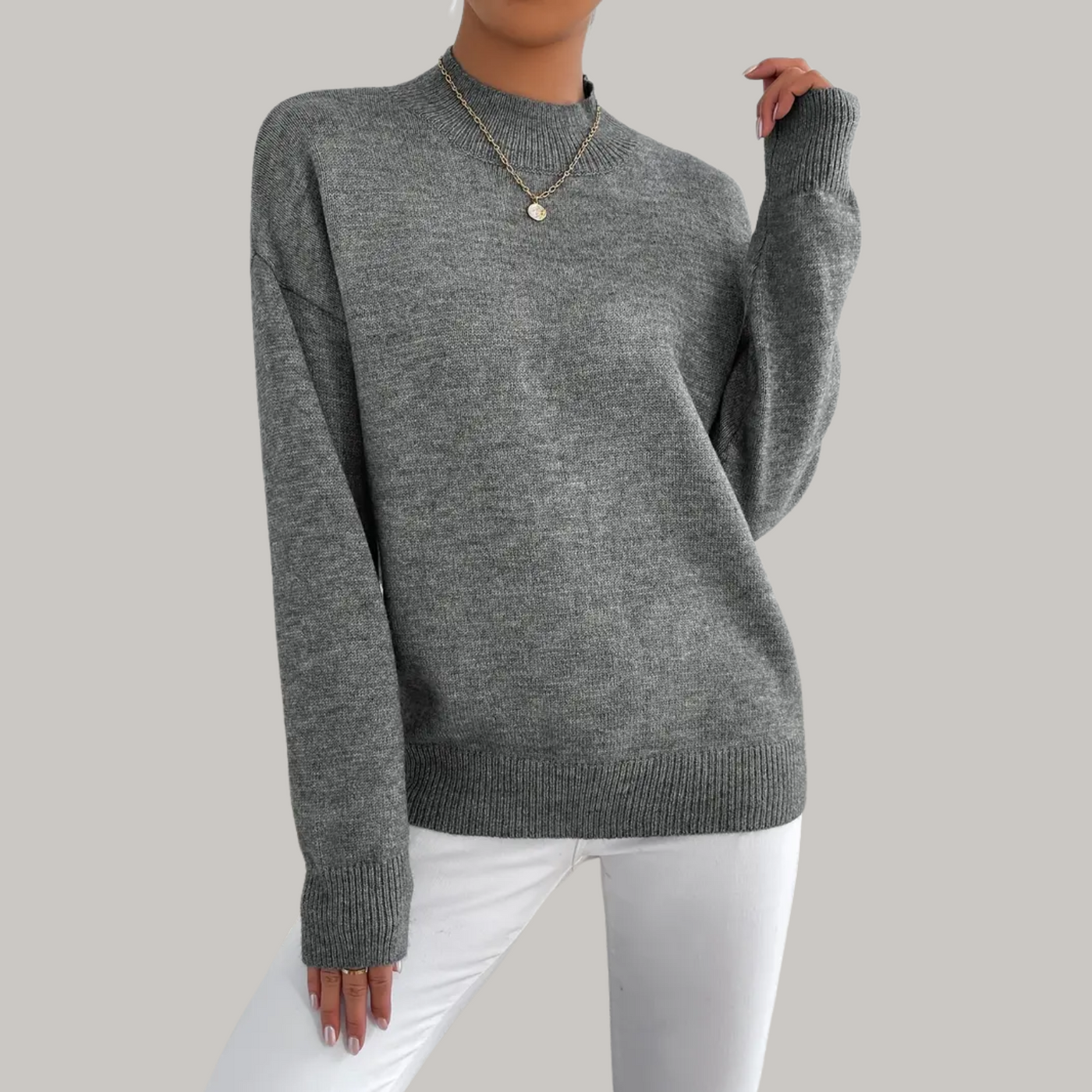 Hannah | Comfortable Knit Sweater in Basic Style