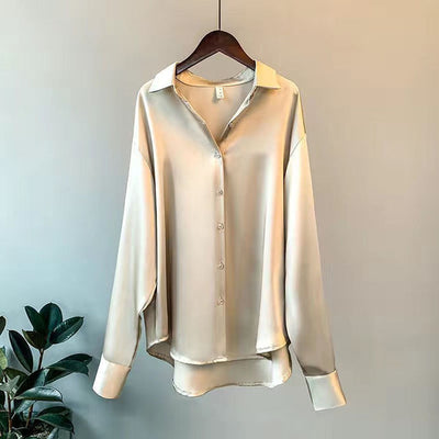 Elara | Satin Shirt for Women in Elegant Style