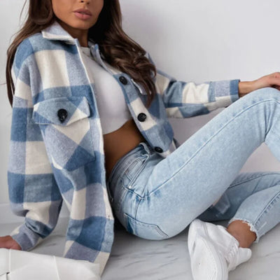 Elise | Stylish & Comfortable Fall Checked Jacket