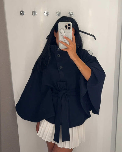 Clara | Elegant Women’s Jacket with High Neck & Belt