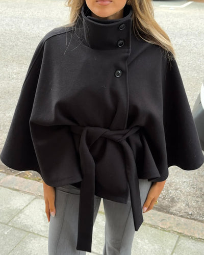 Clara | Elegant Women’s Jacket with High Neck & Belt