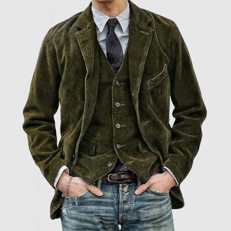 Leon | Men’s Corduroy Jacket in Trendy Vintage Style