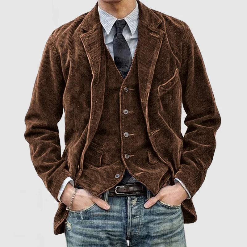 Leon | Men’s Corduroy Jacket in Trendy Vintage Style