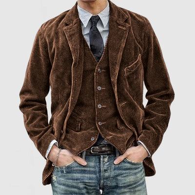 Leon | Men’s Corduroy Jacket in Trendy Vintage Style
