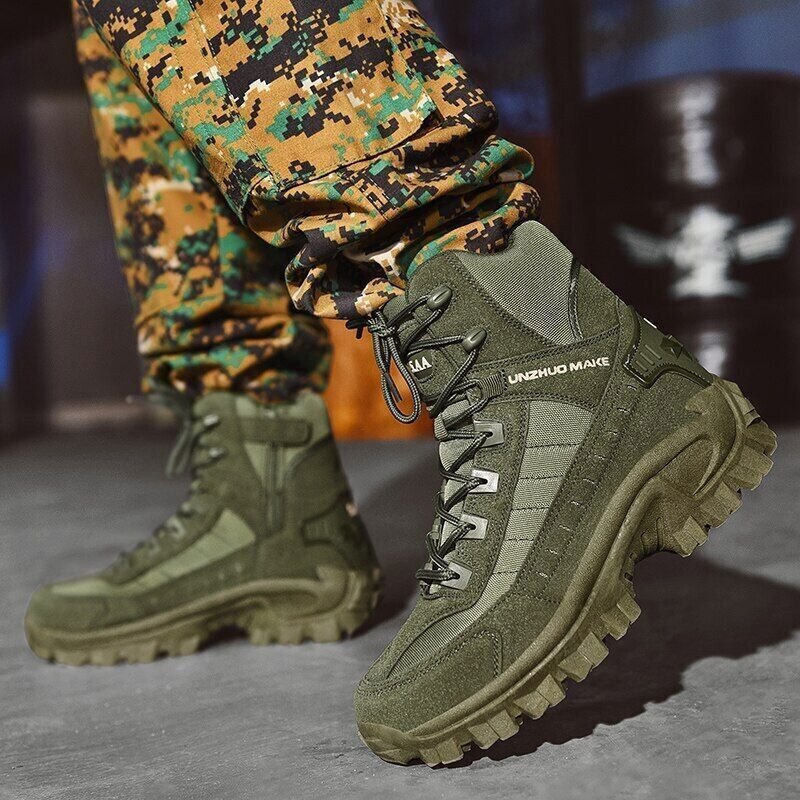 Jarrell | Waterproof Outdoor Combat Boots for Men (with Puncture Protection)