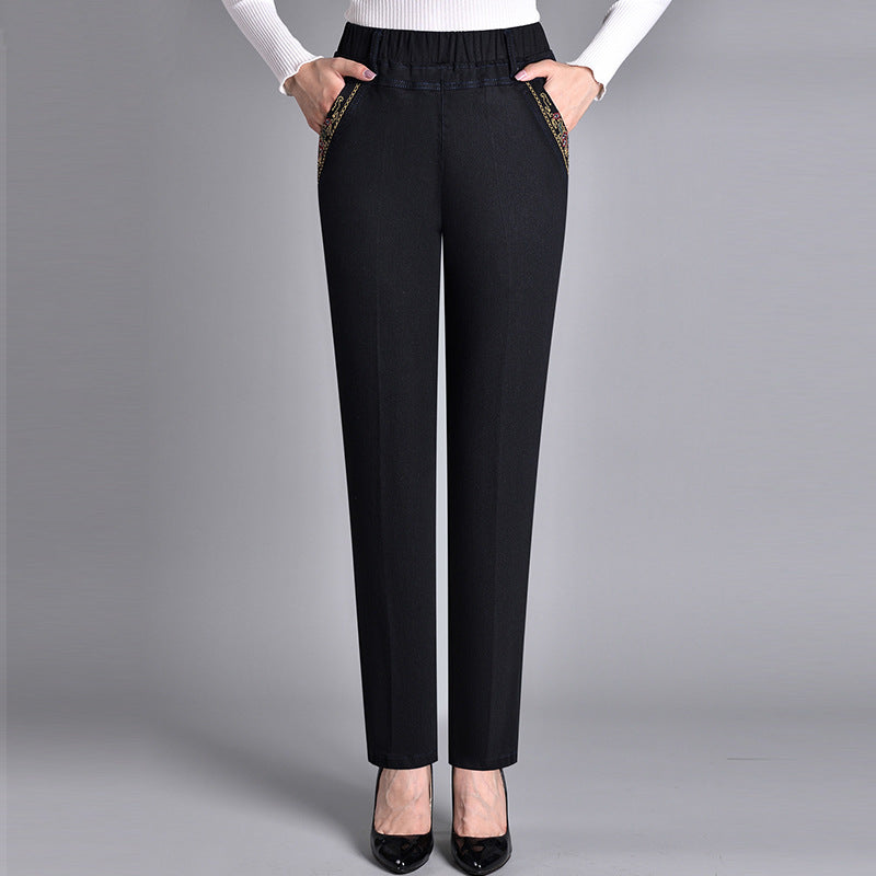 Vanessa | Stylish High-Waist Jeans with Side Pockets