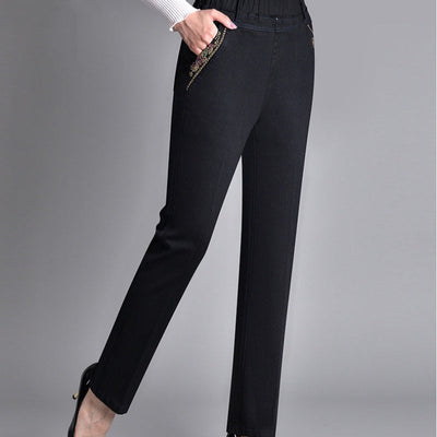 Vanessa | Stylish High-Waist Jeans with Side Pockets