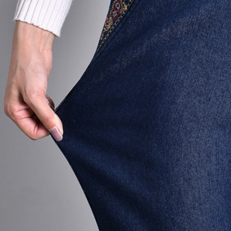 Vanessa | Stylish High-Waist Jeans with Side Pockets