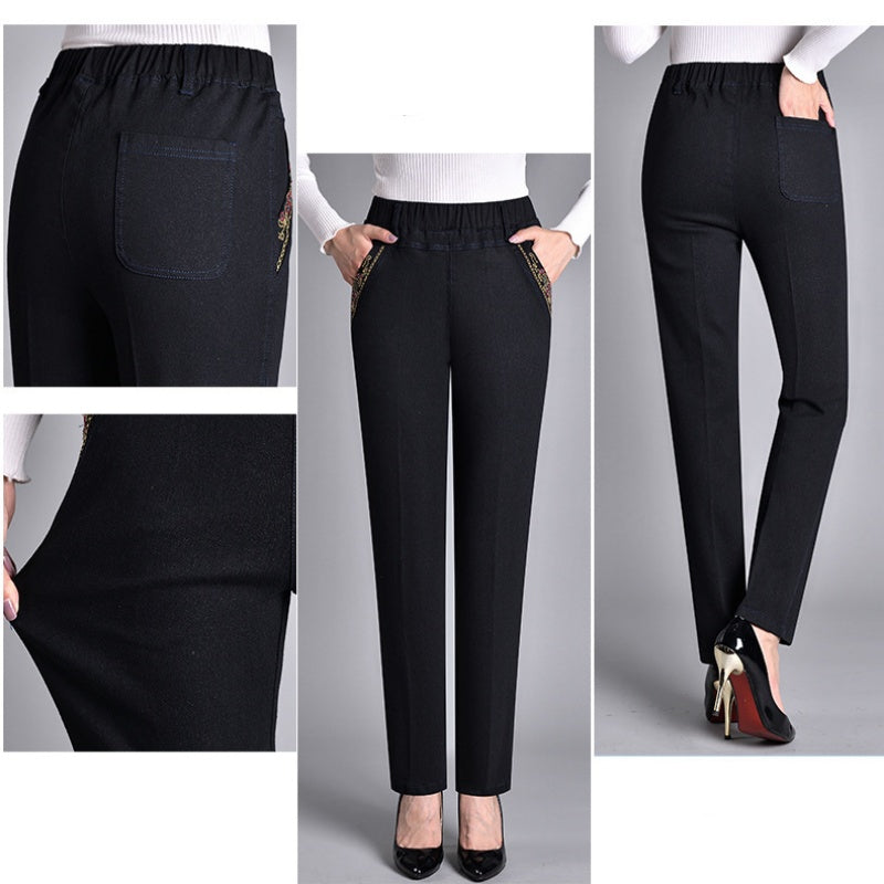 Vanessa | Stylish High-Waist Jeans with Side Pockets