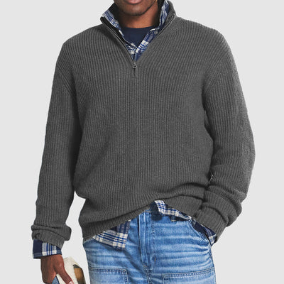 Business Casual | Men's Zip Sweater