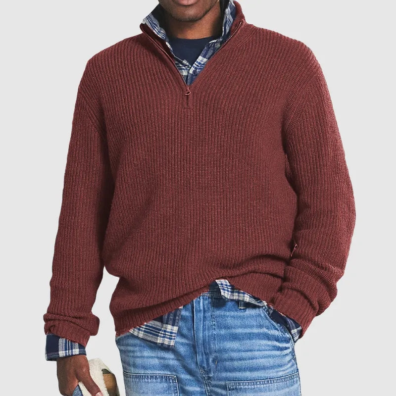 Business Casual | Men's Zip Sweater